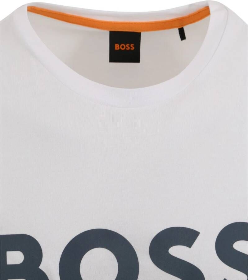 Hugo Boss T-shirt Logo Wit Heren