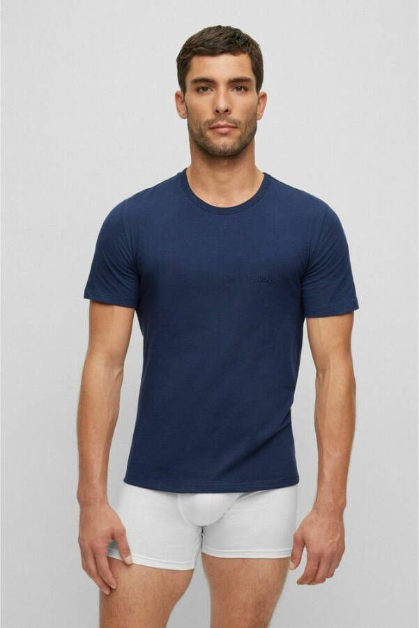 Hugo Boss T-shirt Modern 3-Pack Blauw Heren