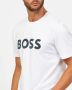 Hugo Boss T-shirts en Polos Wit White Heren - Thumbnail 3
