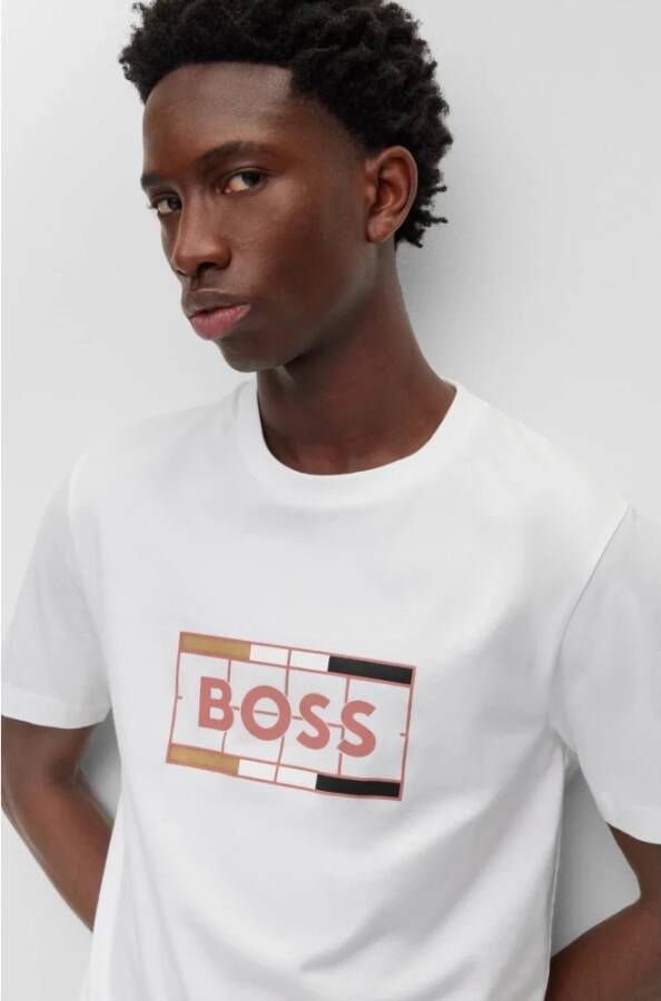 Hugo Boss T-Shirts Wit Heren