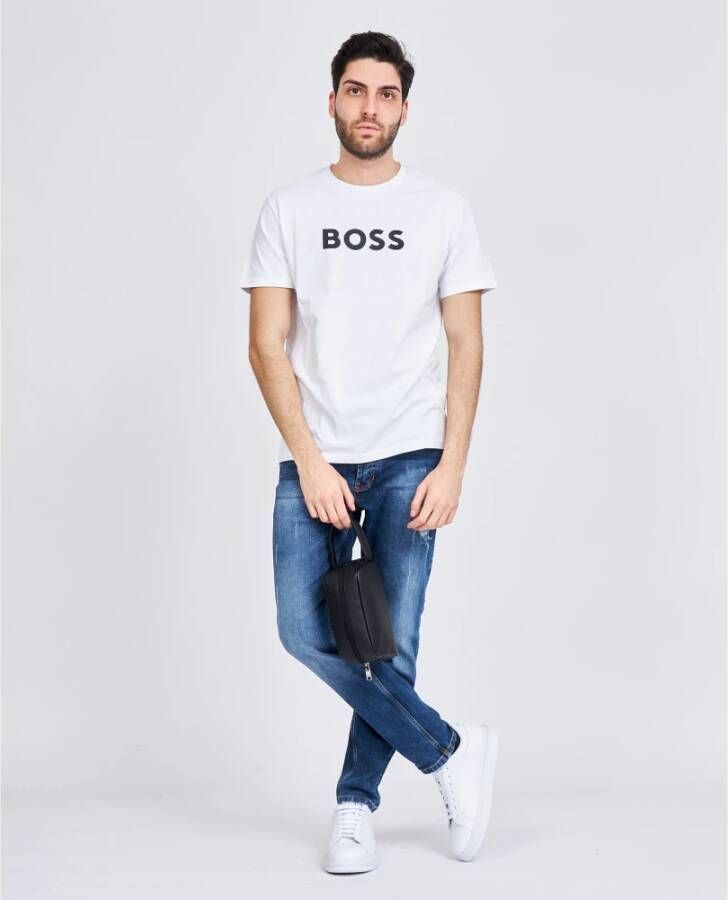 Hugo Boss T-Shirts Wit Heren