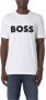 Boss T-shirt met applicatie met labelstitching model 'Tiburt' - Thumbnail 9