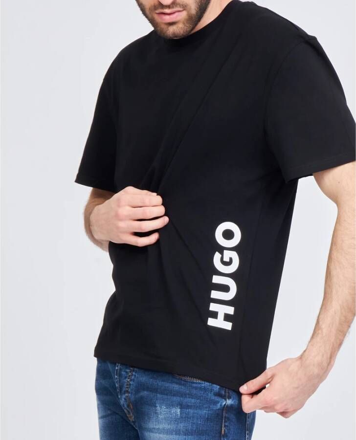 Hugo Boss T-Shirts Zwart Heren