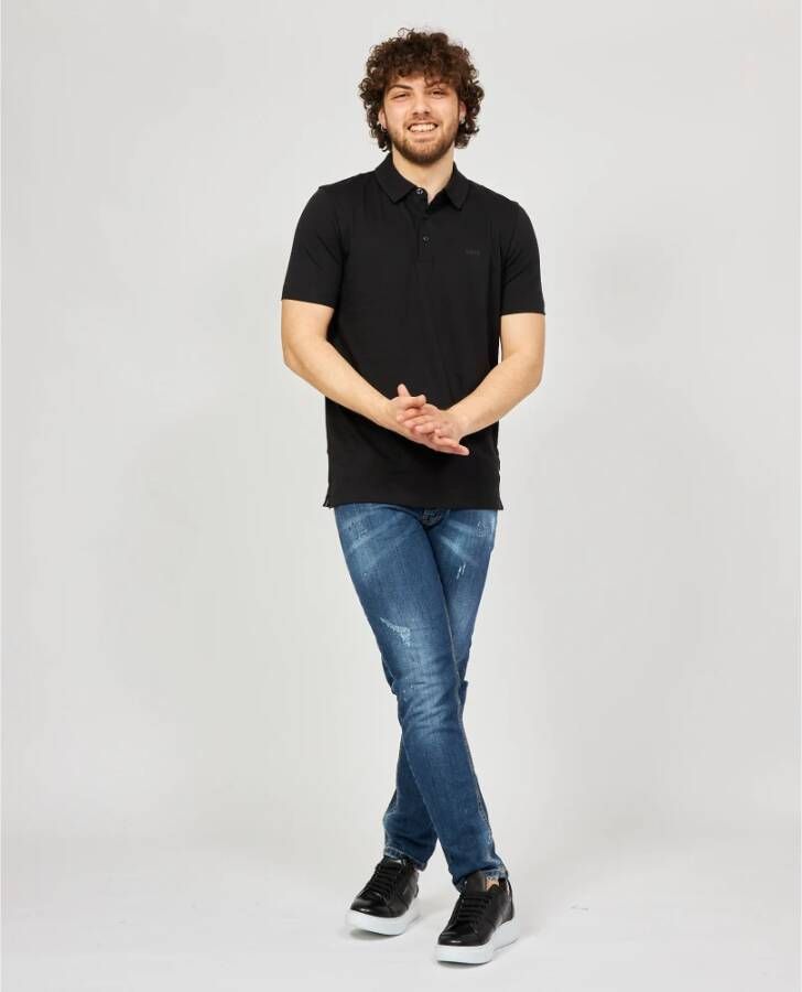 Hugo Boss T-Shirts Zwart Heren