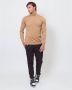 Hugo Boss Medium Beige Coltrui Gebreide Trui Brown Heren - Thumbnail 10