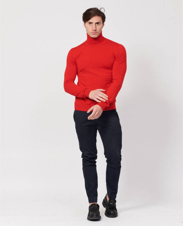Hugo Boss Turtlenecks Rood Heren