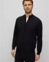Hugo Boss Zwarte Cardigan met Lange Mouwen Rits en Geborduurd Logo Black Heren - Thumbnail 2