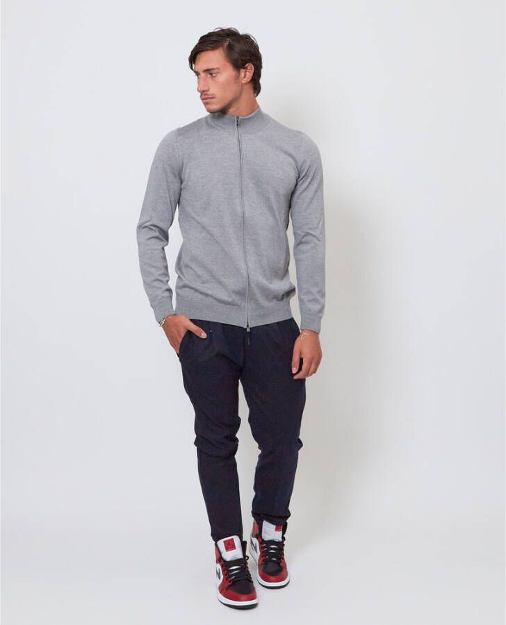 Hugo Boss Zipped Sweatshirt Grijs Heren