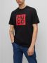 Hugo Boss Zwarte Heren T-shirt Daltor 50473891 001 Zwart Heren - Thumbnail 3