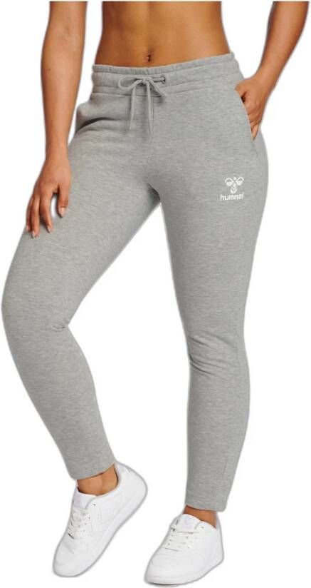 Hummel Dames taps toelopend joggingpak Noni 2.0 Grijs Dames