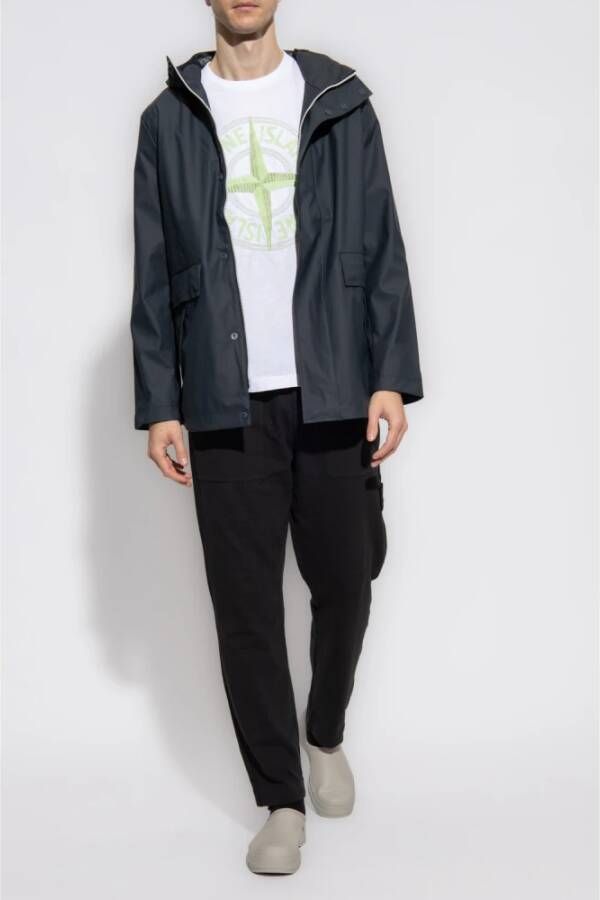 Hunter Rain coat Blauw Heren
