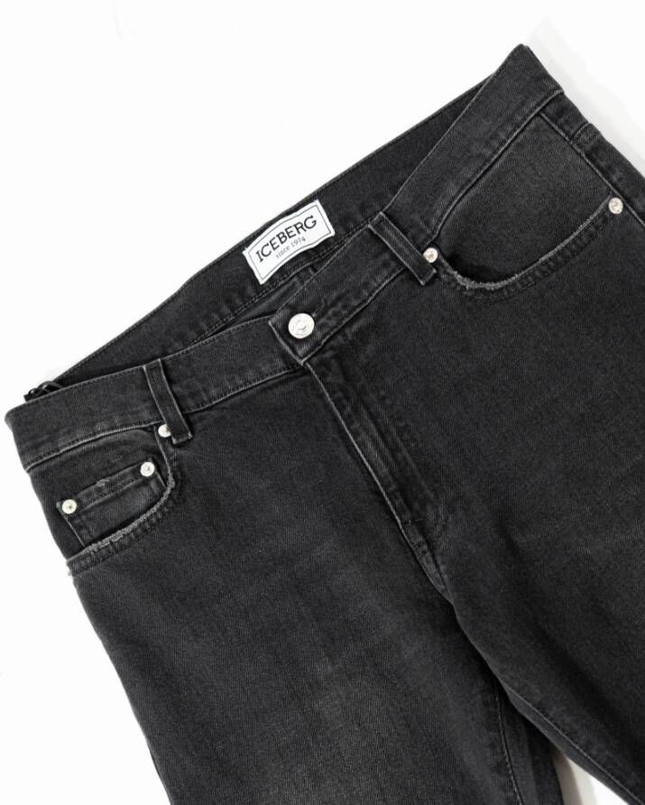 Iceberg Klassieke 5-Pocket Jeans Zwart Heren