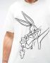 Iceberg Looney Tunes Bugs Bunny Print T-Shirt Beige Heren - Thumbnail 4