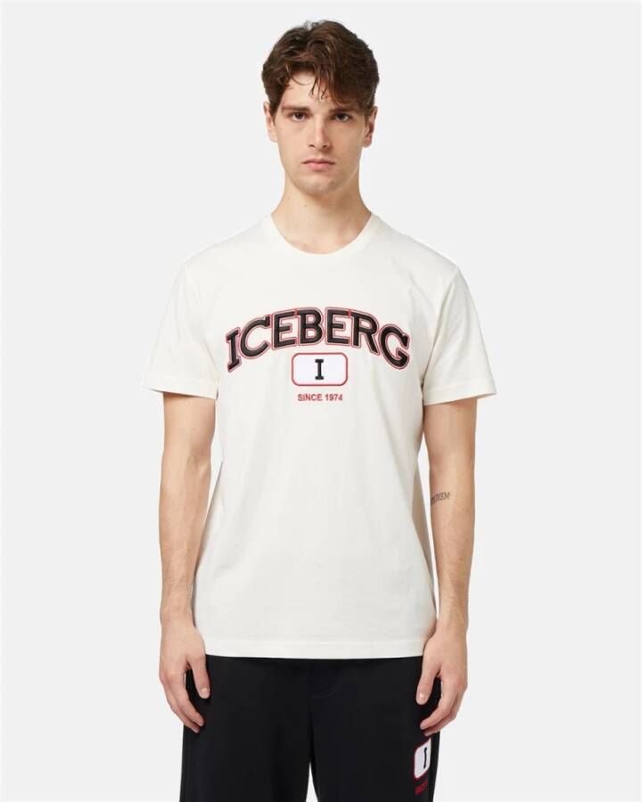 Iceberg T-Shirts Wit Heren