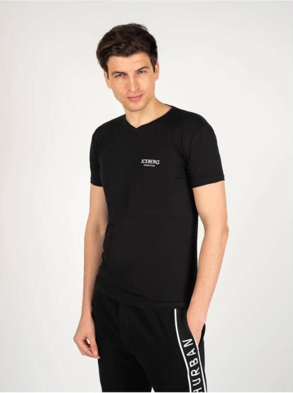 Iceberg T-Shirts Zwart Heren