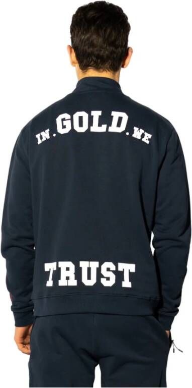 In Gold We Trust Sweatshirt Blauw Heren