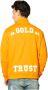 In Gold We Trust Slim Half Zip Sweater Orange Heren - Thumbnail 2