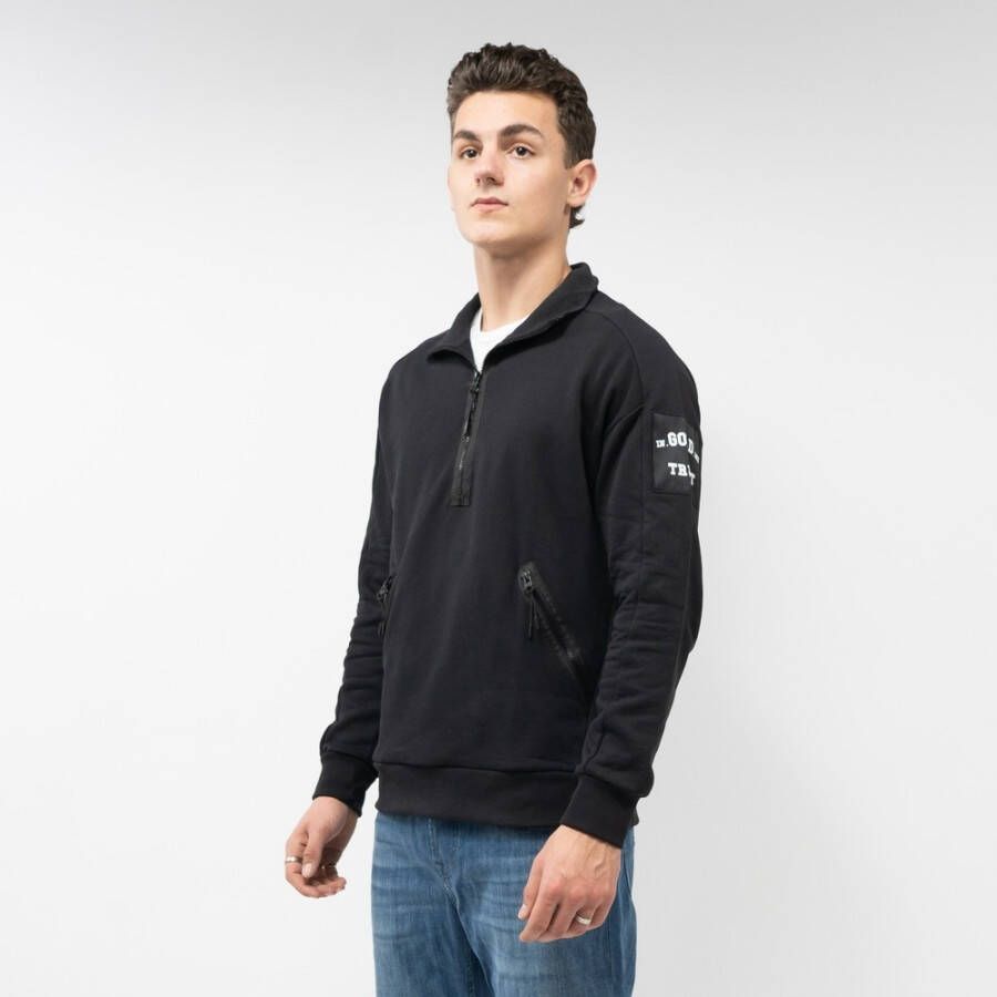 In Gold We Trust Sweatshirt Zwart Heren