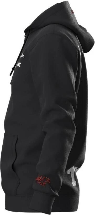In Gold We Trust Sweater met rits Zwart Heren
