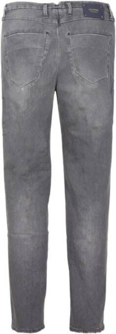 Incotex Slim Fit Grijze Jeans met Verborgen Sluiting Gray Heren
