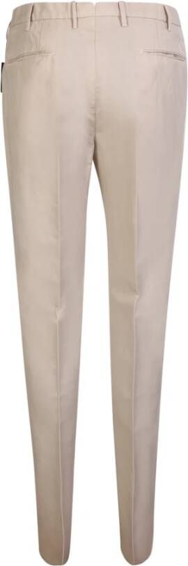 Incotex Grijze Gestileerde Esthetische Broek Beige Heren
