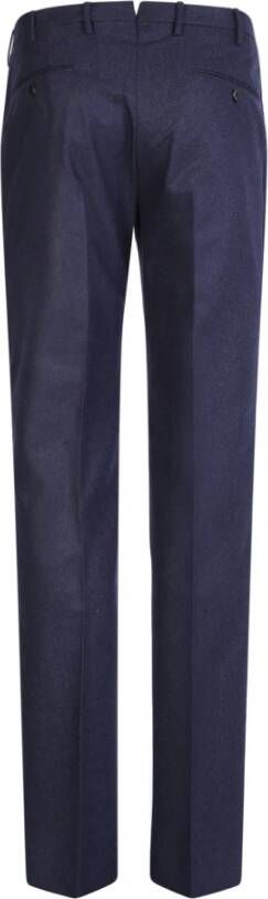 Incotex Blauwe Maatwerk Broek met Moderne Touch Blauw Heren