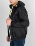 Invicta Eenvoudige Stijl Jas met Capuchon en Rits Black Heren - Thumbnail 2