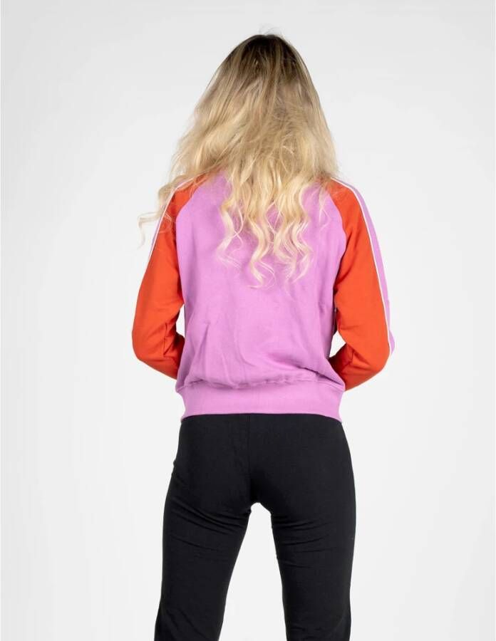Invicta Eenvoudige Stijl Rits Sweater Rood Dames