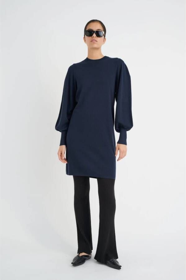 InWear Daggebreide jurk Blauw Dames
