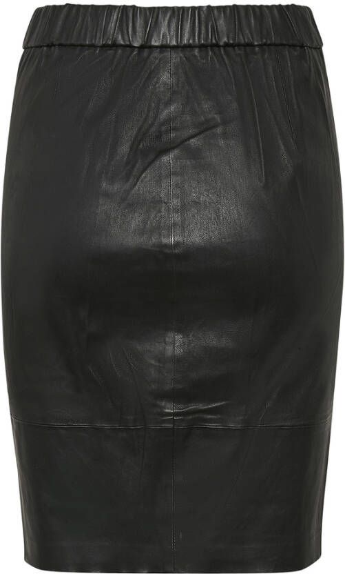 InWear Leren Rok Zwart Dames