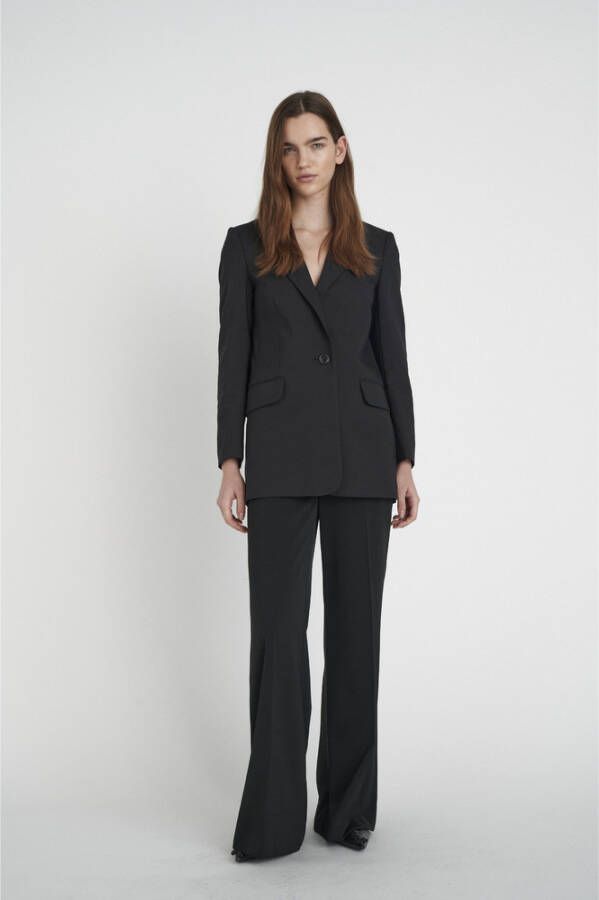 InWear Lange Blazer met Regular Fit Zwart Dames