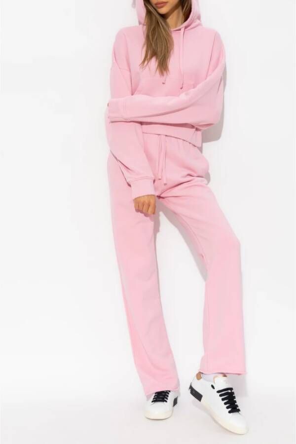 IRO Jopa cropped hoodie Roze Dames