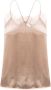 IRO Romantische Kantdetail Zijden Top Pink Dames - Thumbnail 2