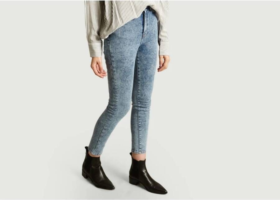 IRO Vintage-wash stretch denim slim fit jeans Blauw Dames