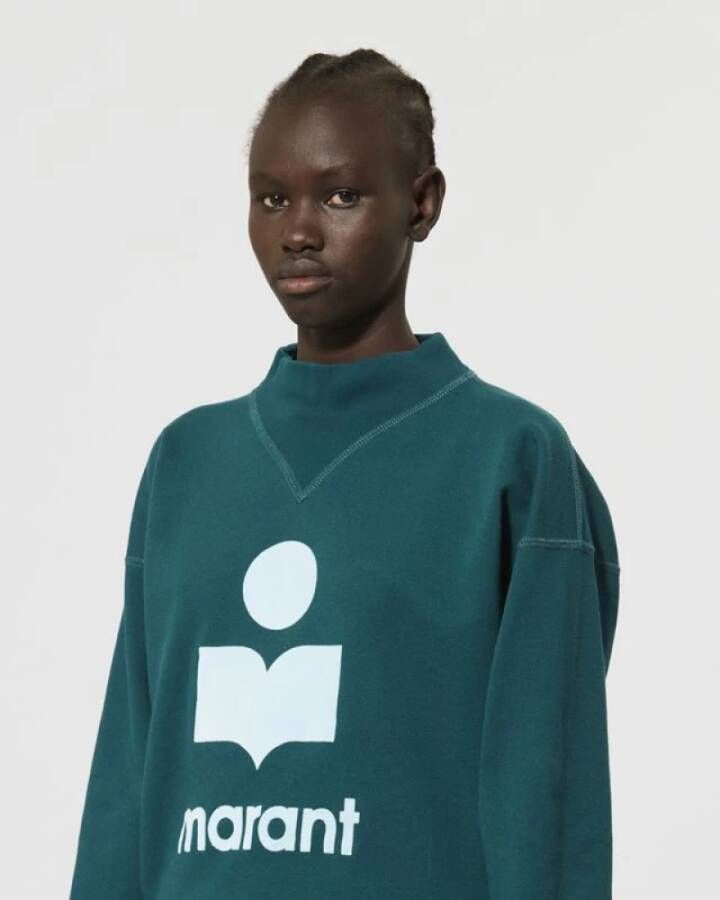 Isabel Marant Étoile Moby Logo Sweatshirt Green Dames