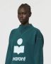 Isabel Marant Étoile Moby Logo Sweatshirt Green Dames - Thumbnail 4