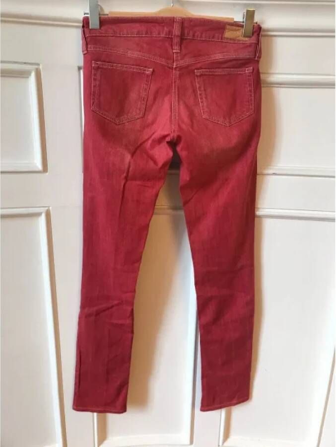 Isabel Marant Pre-owned Cotton jeans Rood Dames