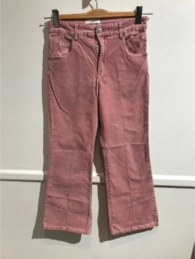Isabel Marant Pre-owned Cotton jeans Roze Dames