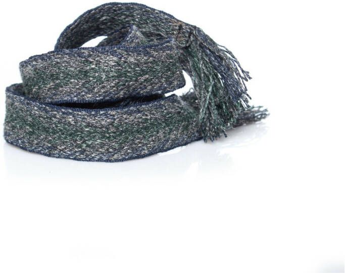 Isabel Marant Pre-owned Geborduurde canvas riem Blauw Dames