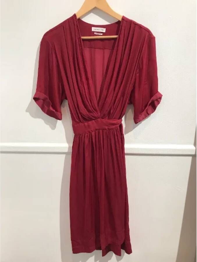 Isabel Marant Pre-owned Polyester dresses Roze Dames