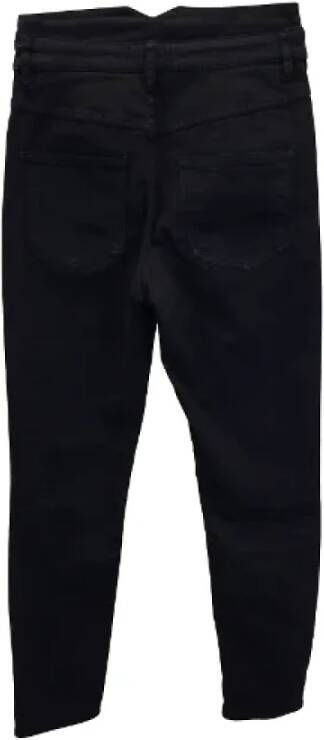 Isabel Marant Pre-owned Zwarte Hoge Taille Jeans Uitstekende Staat Zwart Dames