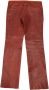 Isabel Marant Pre-owned Moderne Rode Leren Slim Fit Broek Rood Dames - Thumbnail 2