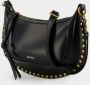 Isabel marant Gestudeerde Kalfsleren Schoudertas Black Dames - Thumbnail 2