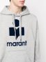 Isabel marant Miley Logo-Patch Hoodie Gray Heren - Thumbnail 5