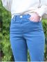 Islow Malo Slim Hoge Taille Katoenen Broek Blue Dames - Thumbnail 5