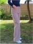 Islow Manon Wijde Broek met Knoopsluiting Beige Dames - Thumbnail 3