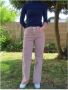 Islow Manon Wijde Broek met Knoopsluiting Beige Dames - Thumbnail 4