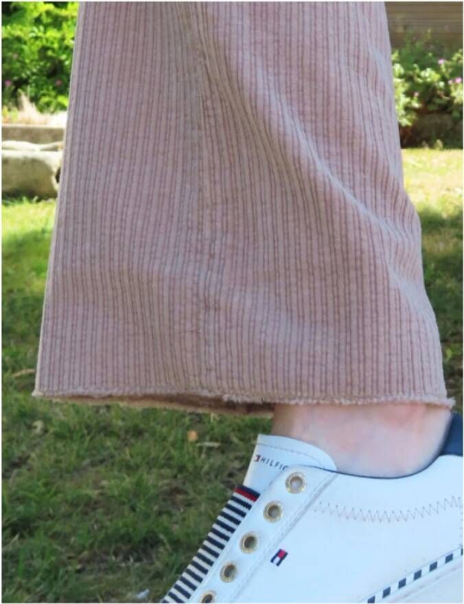 Islow Manon Wijde Broek met Knoopsluiting Beige Dames