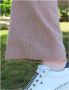 Islow Manon Wijde Broek met Knoopsluiting Beige Dames - Thumbnail 7