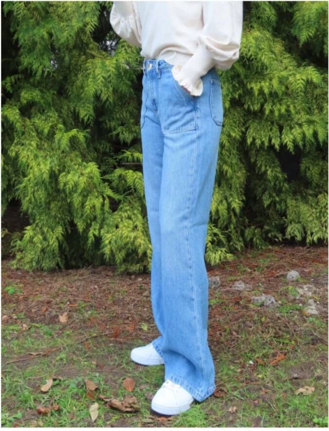 Islow Wijde broek Andrea Blue Dames
